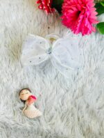Bow Shaped White Stone Clutches-1Pc - Image 2